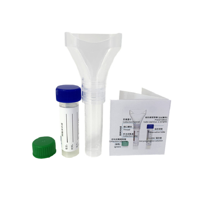 Virus jetable d'écouvillon nasopharyngal de nez prélevant trousse Saliva Specimen Collection 5ml