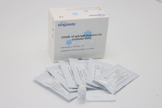 98,3% ODM d'OEM d'autotest de Kit One Step d'anticorps rapide qualitatif d'exactitude