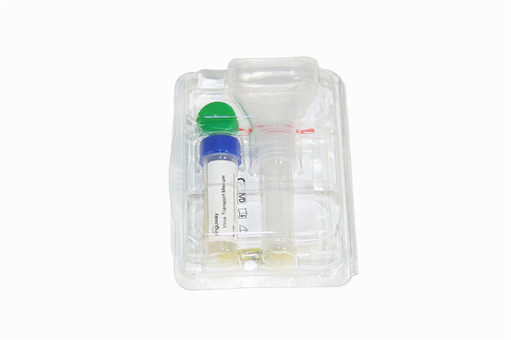 Collection stérile trousse Saliva d'ADN d'ARN de tube d'écouvillon d'échantillonnage jetable transparent de salive